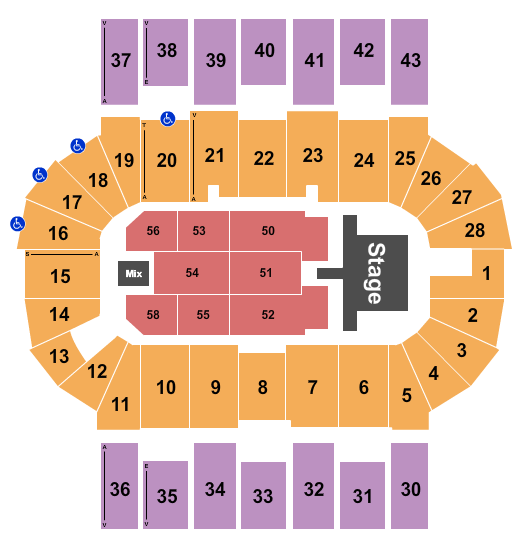 Scotiabank Centre Seating Chart: Bryan Adams