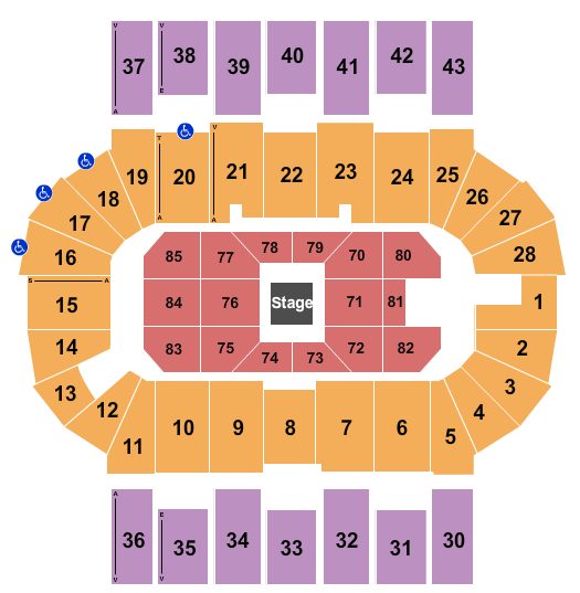 Scotiabank Centre Seating Chart: Center Stage