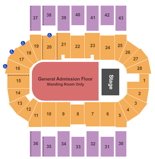 Scotiabank Centre Seating Chart: Five Finger Death Punch