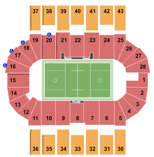 Scotiabank Centre Seating Chart: Lacrosse