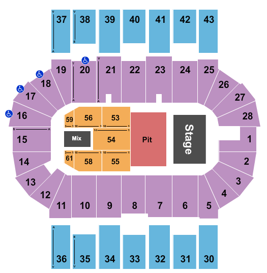 Scotiabank Centre Seating Chart: The Offspring