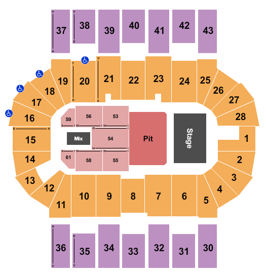 Scotiabank Centre Seating Chart: Avril Lavigne