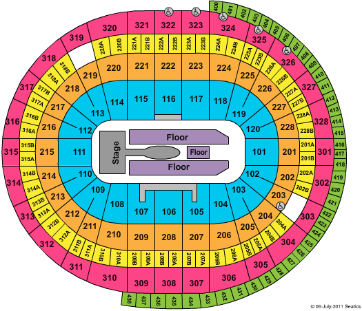 Scotiabank Place Seating Chart