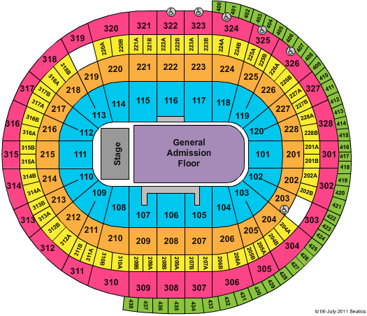 Scotiabank Place Seating Chart