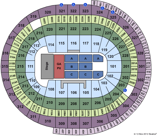 Scotiabank Place Seating Chart