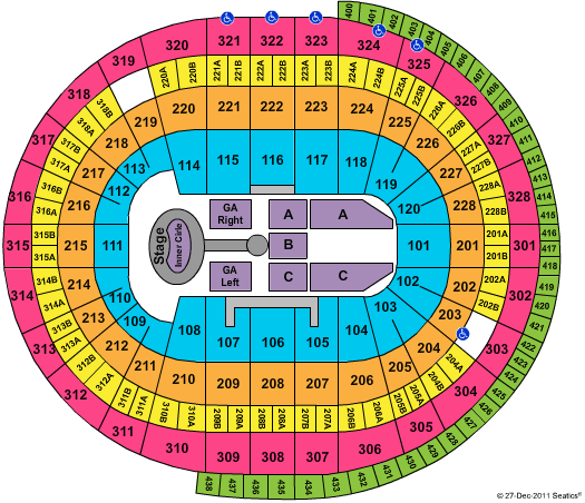 Scotiabank Place Seating Chart