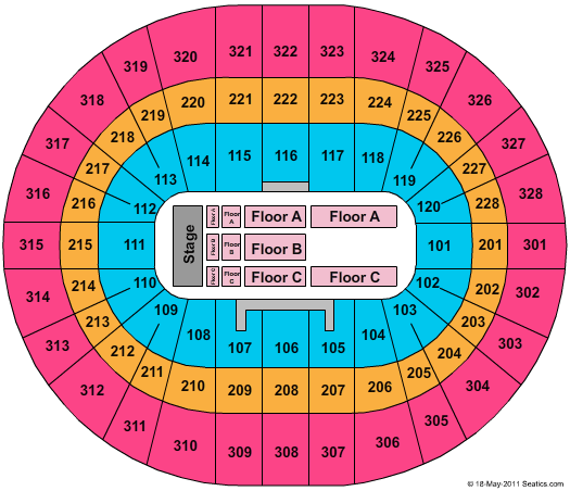 Scotiabank Place Seating Chart
