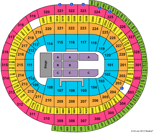 Scotiabank Place Seating Chart