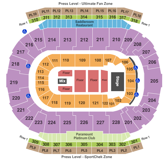 Scotiabank Convention Centre Seating Chart