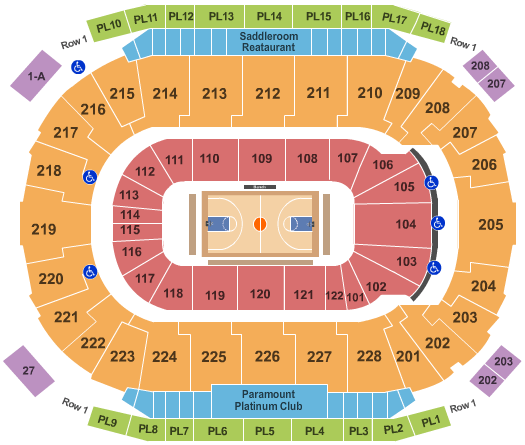 Scotiabank Saddledome Seating Chart: Basketball