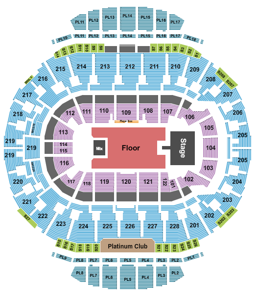 Scotiabank Saddledome Seating Chart: Endstage GA Flr/ Catwalk 2