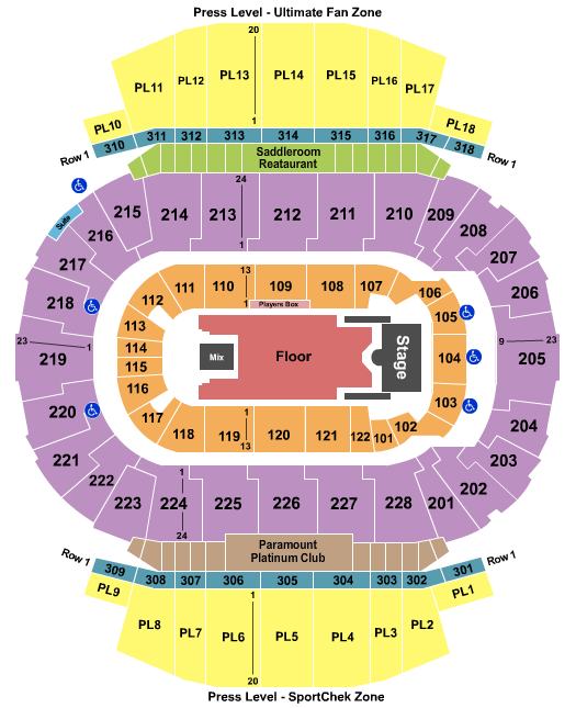 Scotiabank Saddledome Seating Chart: Hilary Duff