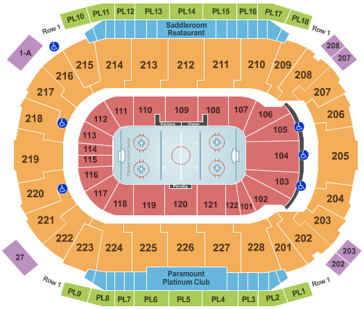 Rogers Arena Club Seats Chart