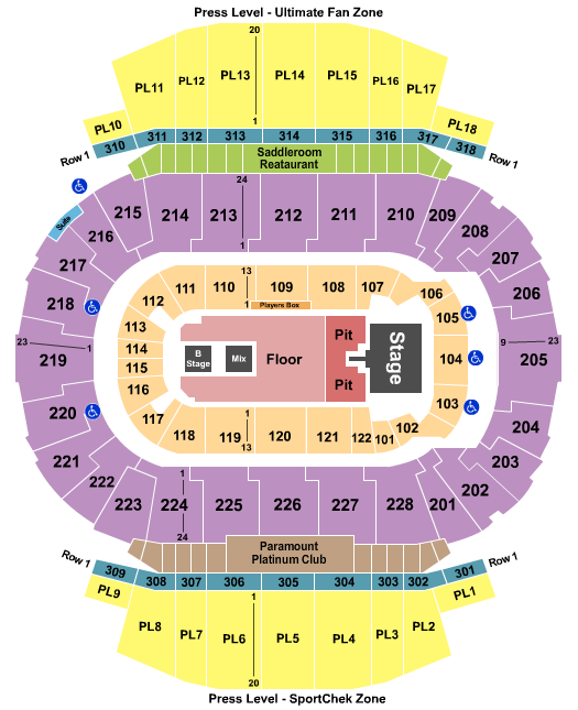 Scotiabank Saddledome Seating Chart: Keith Urban