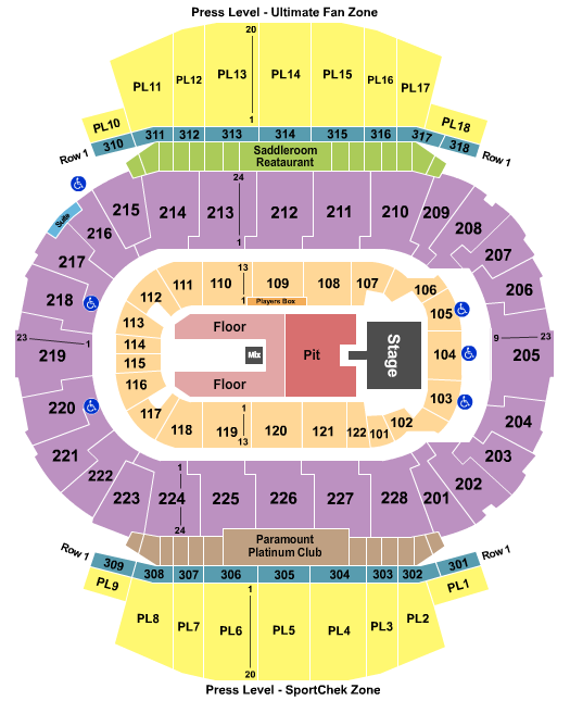 Scotiabank Saddledome Seating Chart: Mother Mother