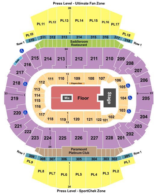 Scotiabank Saddledome Seating Chart: NF