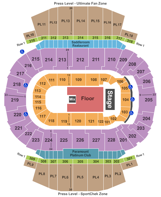 Saddledome Seating Chart Roughnecks