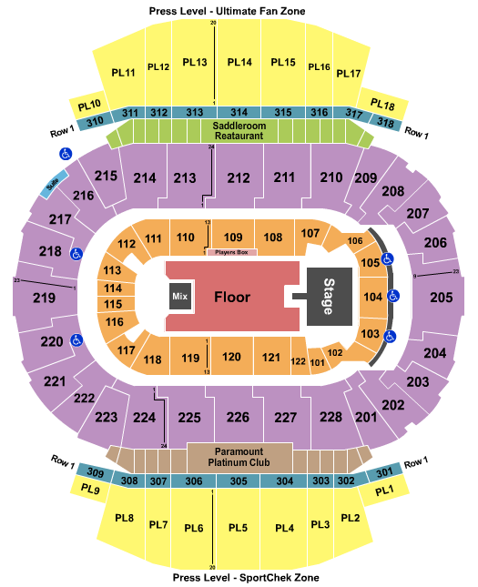 Scotiabank Saddledome Seating Chart: Smashing Pumpkins