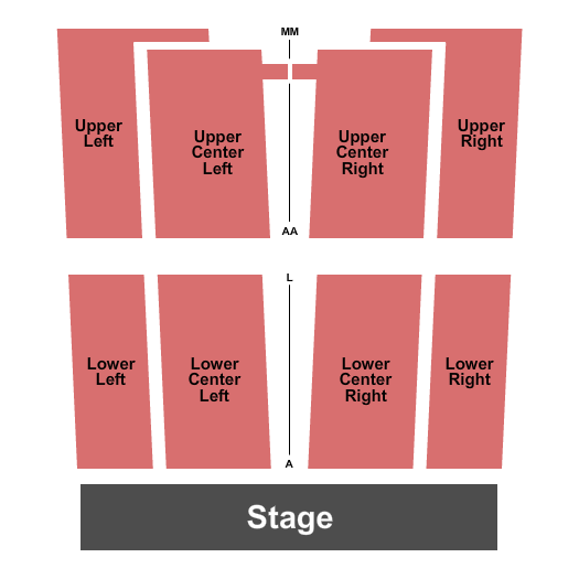 Scottish Rite Masonic Center - San Francisco Seating Chart: Endstage