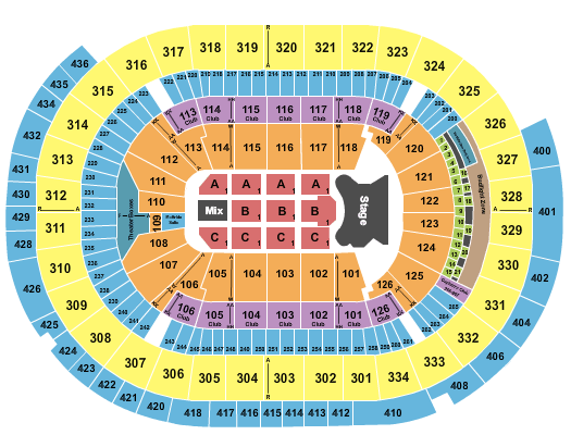 Celine Dion Fargodome Seating Chart
