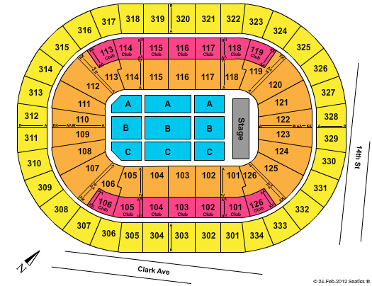 Scottrade Center Seating Chart