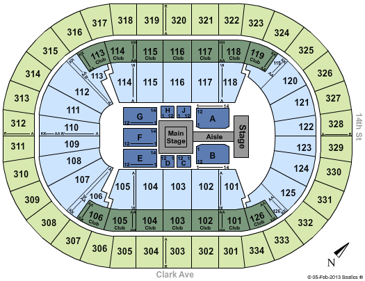 Scottrade Center Seating Chart