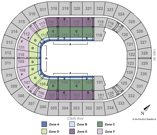 Scottrade Center Seating Chart