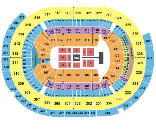 Tyson Event Center Seating Chart Wwe