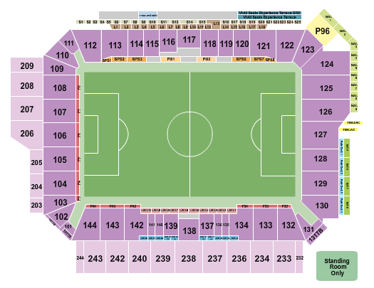 ScottsMiracle-Gro Field Seating Chart: Soccer 3