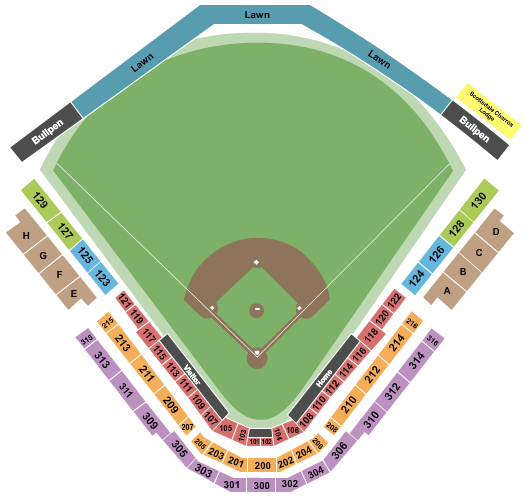 Scottsdale Stadium Seating Chart: Baseball
