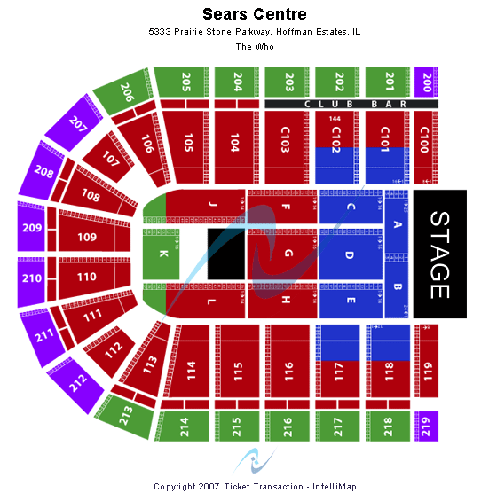 Sears Centre Arena Seating Chart View