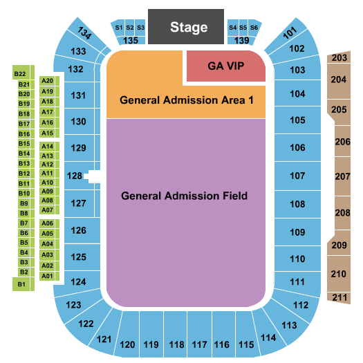 SeatGeek Stadium Seating Chart