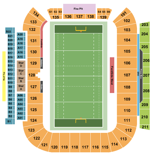 SeatGeek Stadium Map