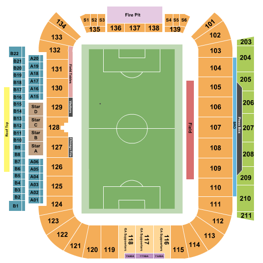 SeatGeek Stadium Seating Chart