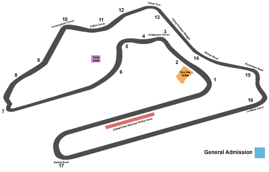 Sebring International Raceway Seating Chart: Race