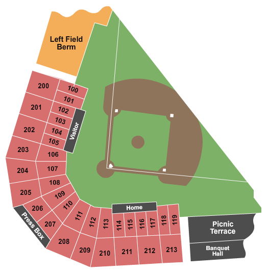 UCHealth Park Seating Chart: Baseball