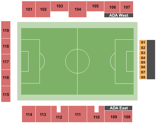 Segra Field Seating Chart: Soccer