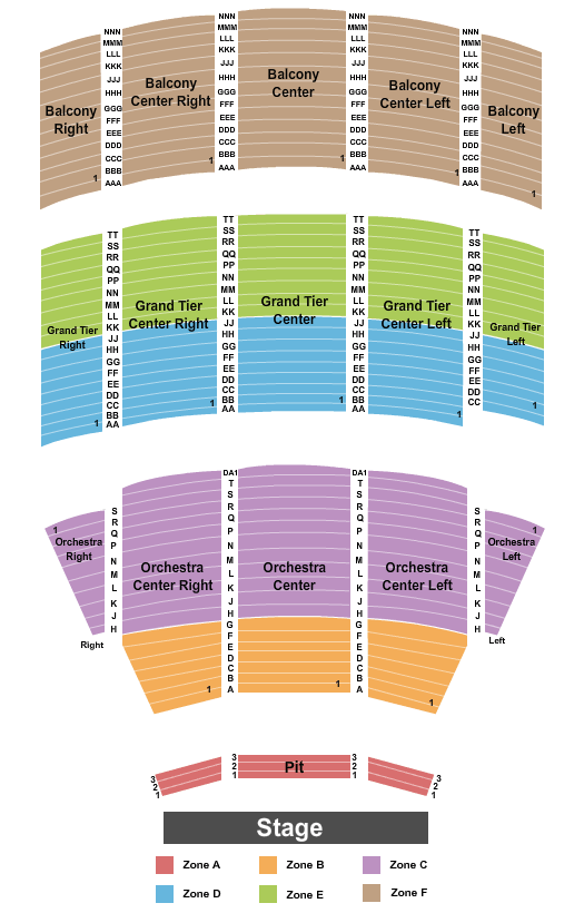 Selena Auditorium Map