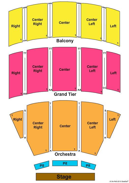 Selena Auditorium Seating Chart