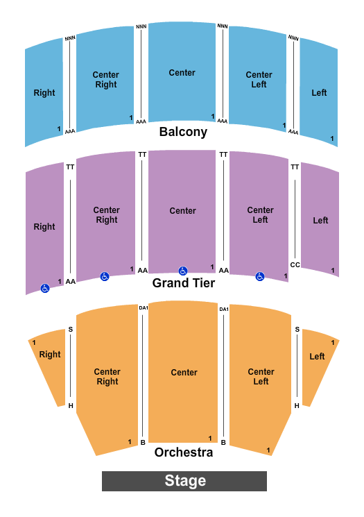 Selena Auditorium Seating Chart: Endstage - No Pit