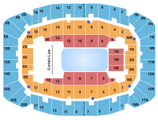 Selland Arena at Fresno Convention Center Seating Chart: Disney On Ice 2