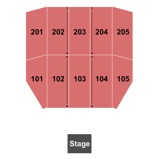 Seminole Casino Brighton Event Center Seating Chart: End Stage 2