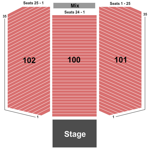 Seating Chart Xcite Center