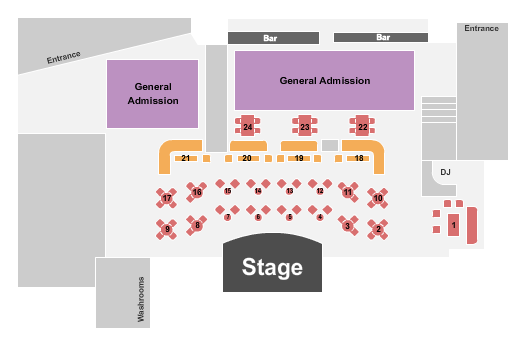 Seratonic Lounge Seating Chart: Endstage