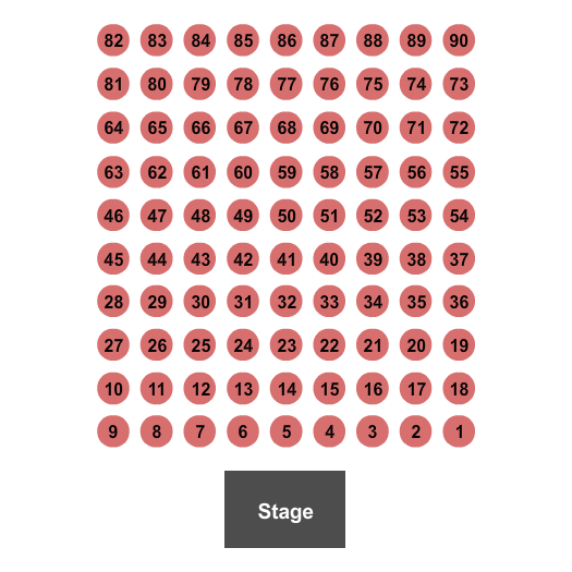 Seven Feathers Hotel & Casino Seating Chart: Endstage Tables