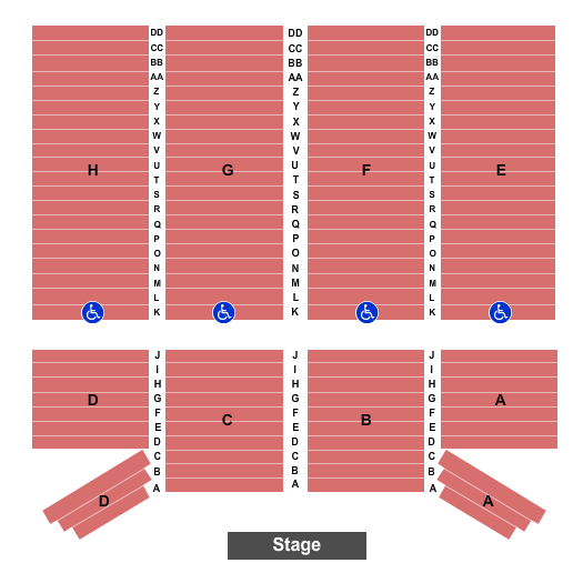 Seven Feathers Hotel & Casino Seating Chart: Endstage