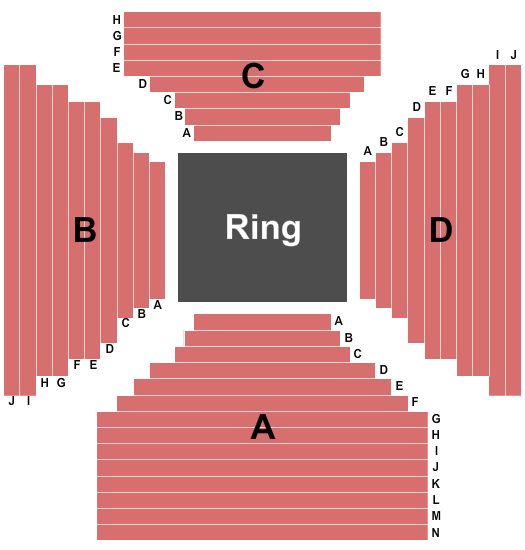 Seven Feathers Hotel & Casino Seating Chart: Mixed Martial Arts