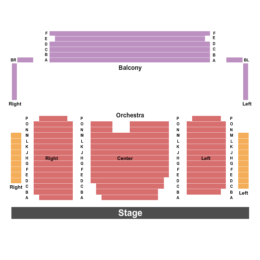 Sharon Lynne Wilson Center For The Arts Seating Chart: Endstage