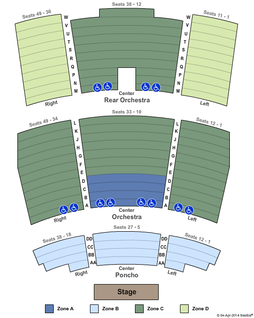 Blue Man Theatre at Universal CityWalk Seating Chart
