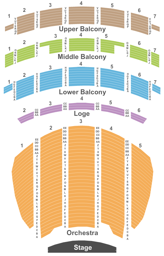 Sheas Performing Arts Center Seating Chart